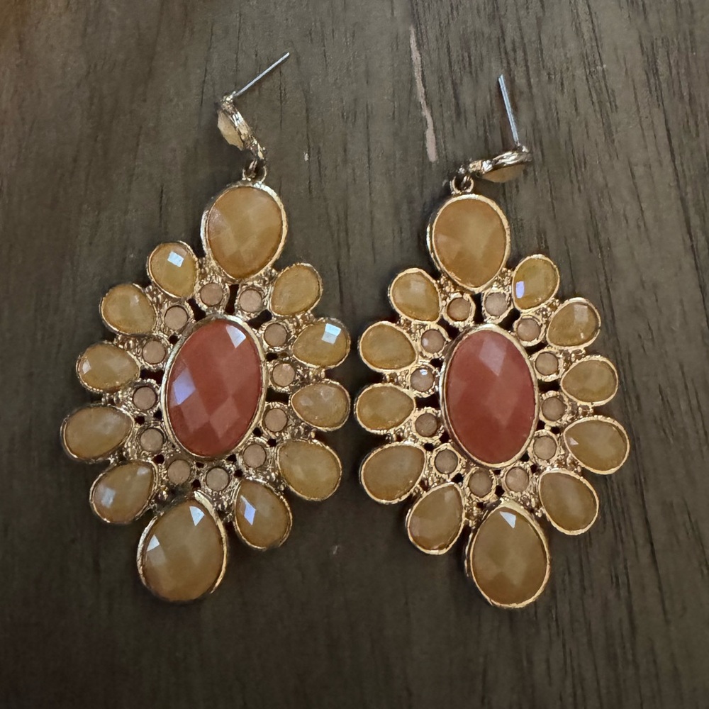 Orange Statement Earrings